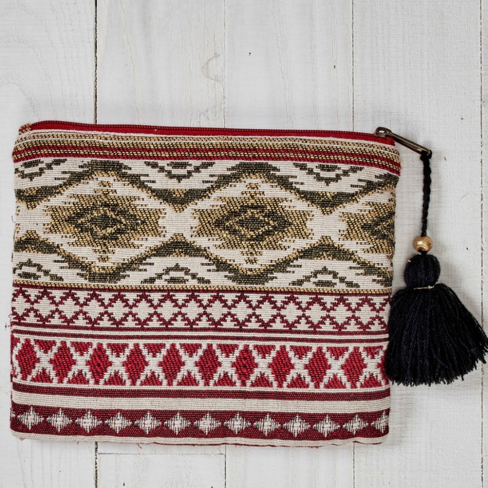 Lovestitch Beaded Cosmetic Pouch